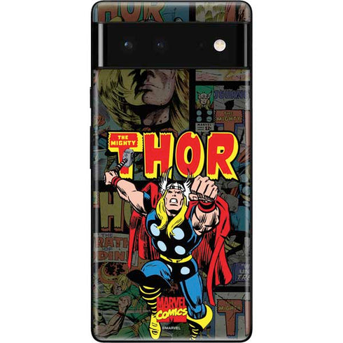 Marvel Classic Comics The Mighty Thor Vintage Google Pixel 6 Skin
